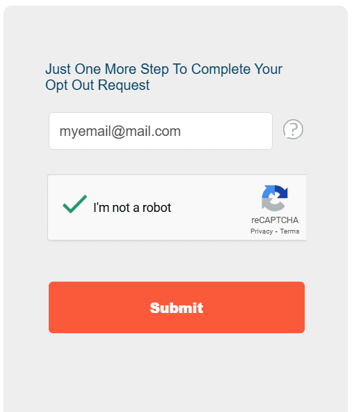 opting out of acxiom - complete form submission