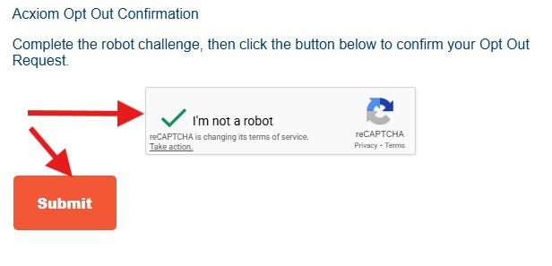 How to opt-out from Acxiom - finish opt-out