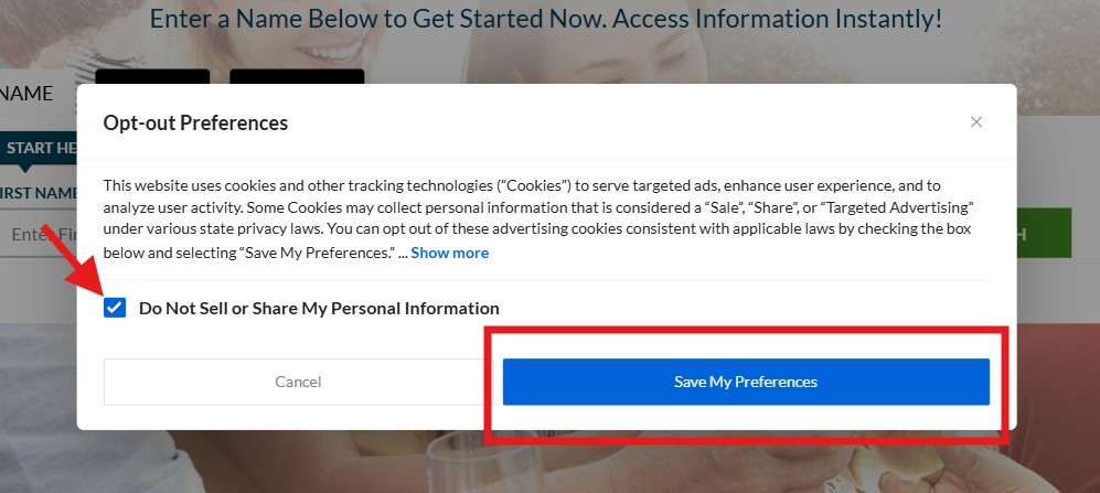 how to opt out of intelius - do not share