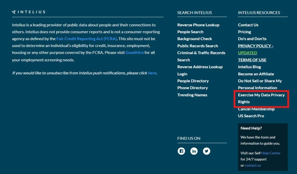 how to opt out of intelius - exercise your data privacy rights