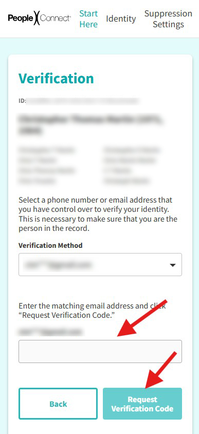 how to opt-out of truthfinder -verify information