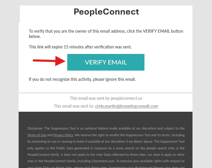 how to opt-out of truthfinder - email